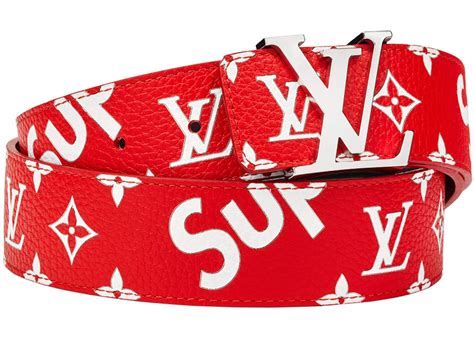 lv and supreme belt|louis vuitton monogram belt.